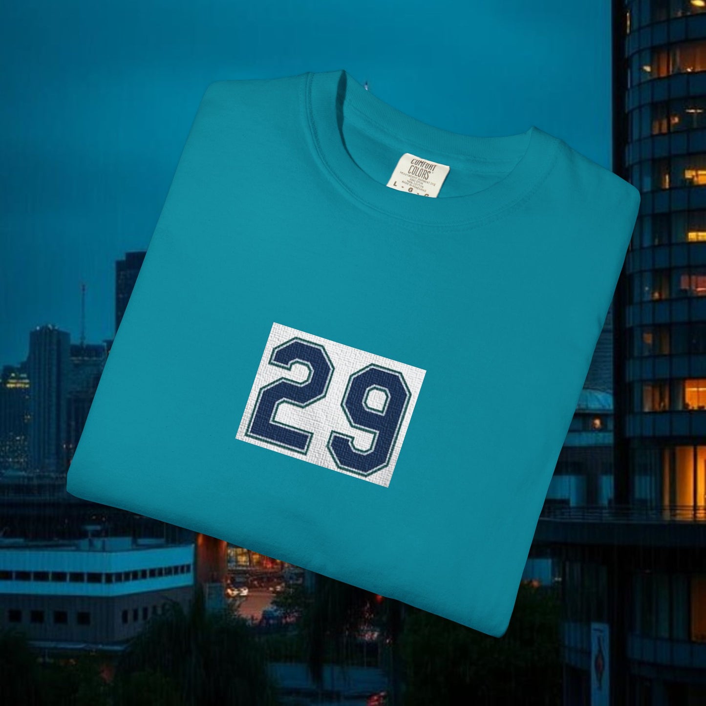 Big Dumper Unisex Garment-Dyed T-Shirt with Bold Number 29, Casual Tee, Gift for Sports Fans, Summer Fashion, Everyday Wear