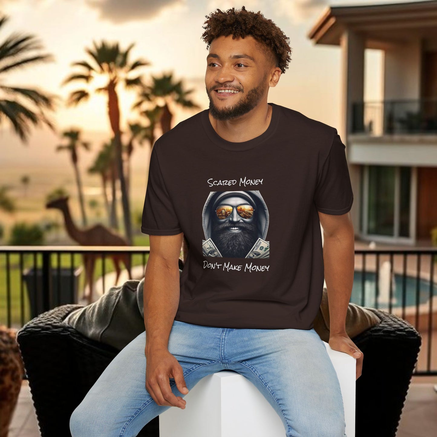 Scared Money Unisex Softstyle T-Shirt - Casual Wear, Streetwear, Gift for Him, Statement Tee, Urban Fashion