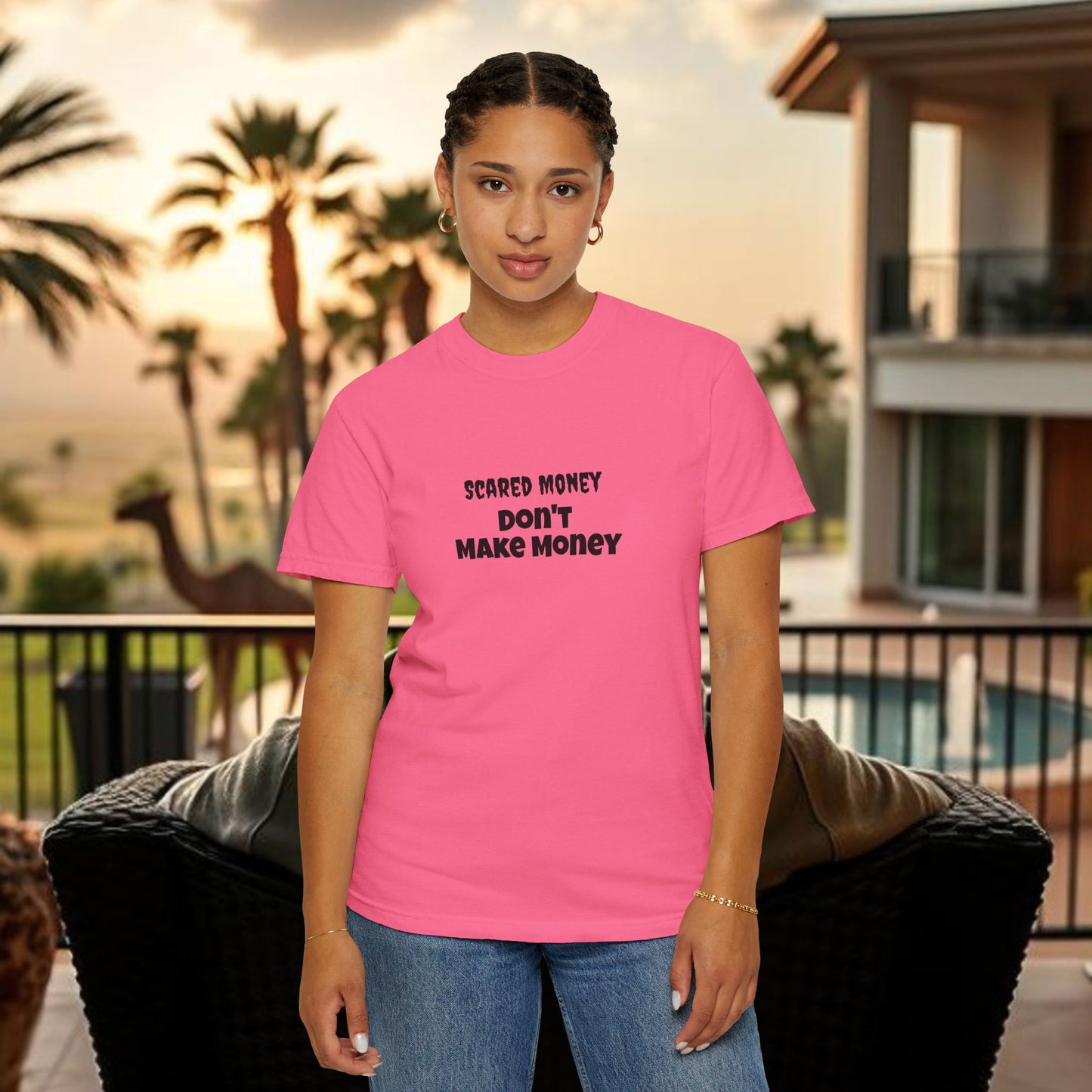 Wing Man Scared "Money Don't Make Money" - Casual Wear, Gifts for Entrepreneurs, Financial Freedom, Trendy Apparel, Affirmation Shirt