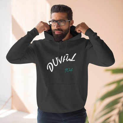 Duval Script Hoodie — Jacksonville City Name Pullover, 904 Area Code, Perfect for Gameday or a Concert
