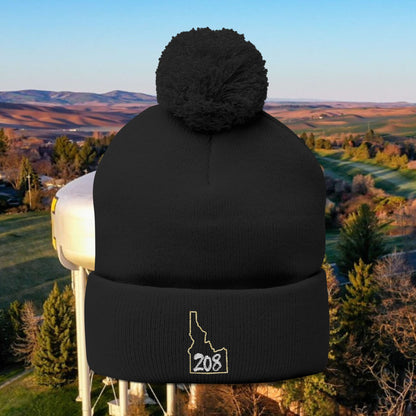 Idaho Pom-Pom Knit Cap (Embroidery), Winter Beanie Hat, Team Spirit Apparel, College Football Fan Gift, Accessories