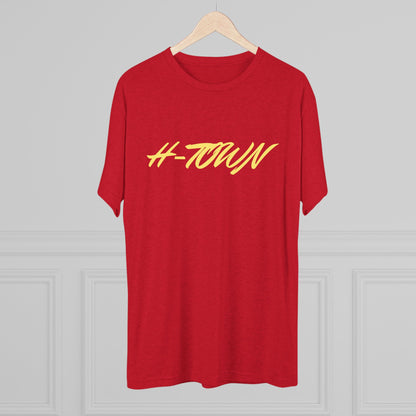 H-Town Script Tee — Houston Pride Basketball Fan Shirt