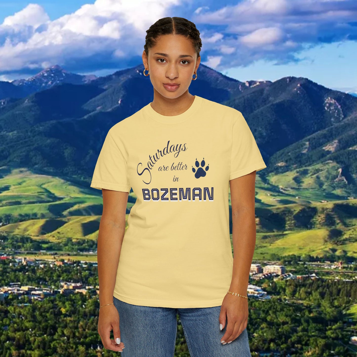 Bozeman Saturday T-shirt, Unisex Casual Tee, Weekend Vibes Shirt, Bozeman Gift, Summer Outing Apparel