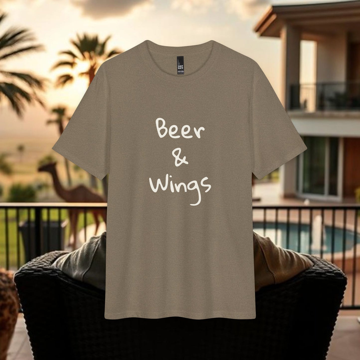 Beer & Wings T-Shirt by The Wing Man