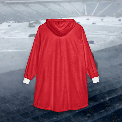 Cozy Unisex Hooded Blanket for Snuggling, Perfect Gift for Game Days, Movie Nights, Stay-at-Home Comfort, Christmas and Birthdays