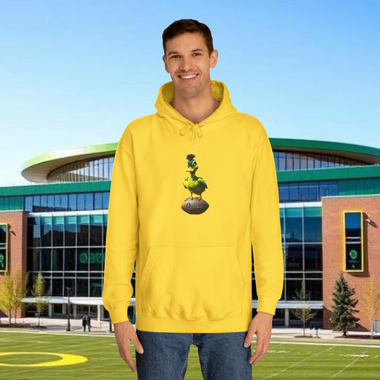 Football Hoodie with Fun Design, Unisex Hoody for Campus Life, Perfect Gift for Students, Cozy Sweatshirt for Game