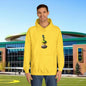 Football Hoodie with Fun Design, Unisex Hoody for Campus Life, Perfect Gift for Students, Cozy Sweatshirt for Game