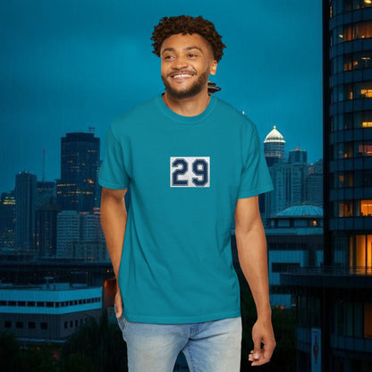 Big Dumper Unisex Garment-Dyed T-Shirt with Bold Number 29, Casual Tee, Gift for Sports Fans, Summer Fashion, Everyday Wear