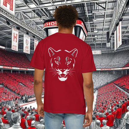 Houston Unisex Garment-Dyed T-Shirt, Stadium Shirt, College Spirit Wear, Casual Tee, Game Day Apparel, Fan Gear