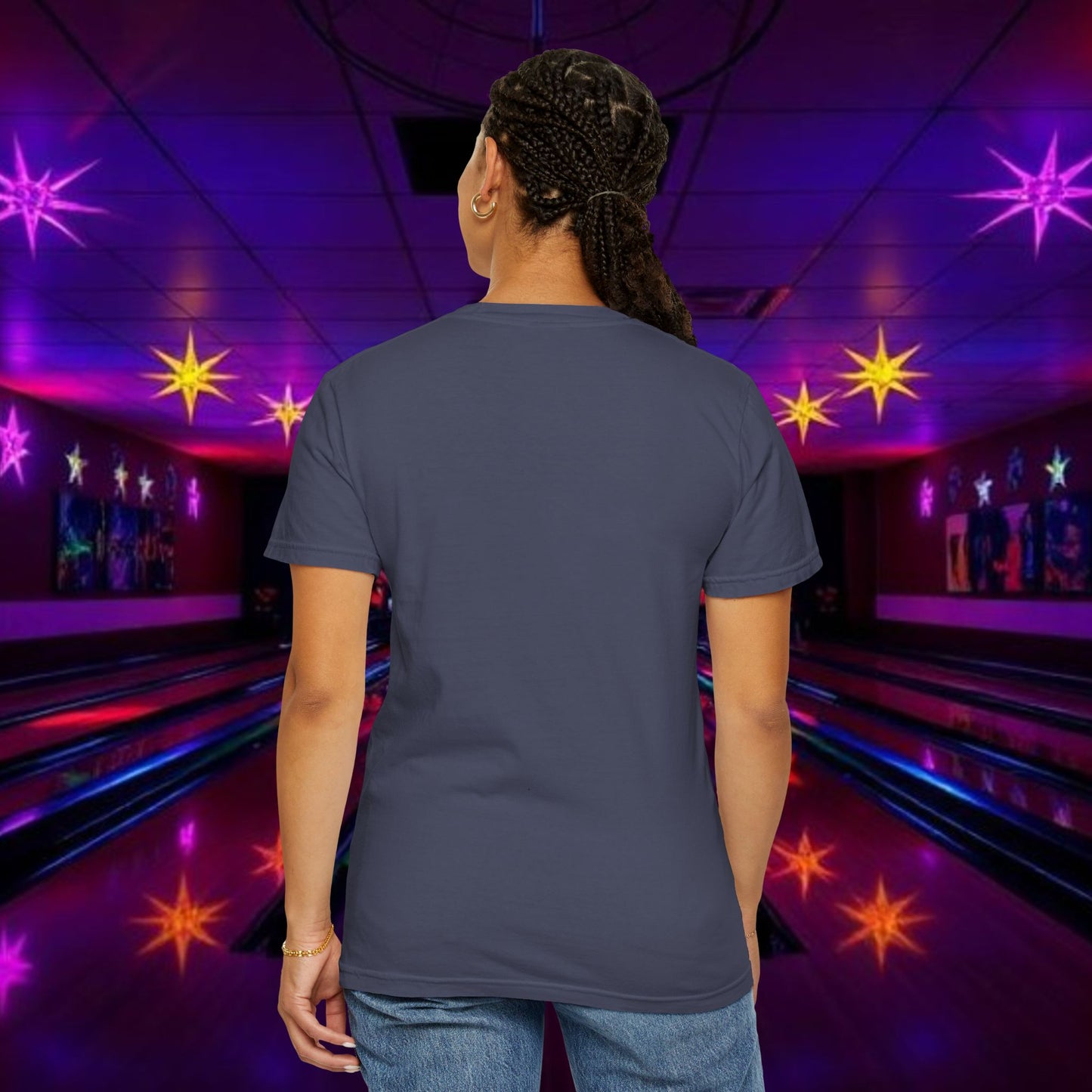 Vintage Garment-Dyed T‑Shirt — Minimal Retro Bowling Vibe, Lebowski Reference, Alright Donny