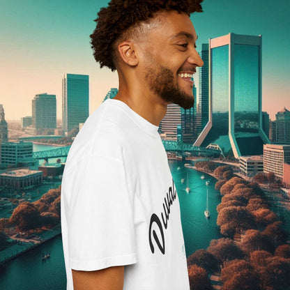 Duval Script T‑Shirt — Jacksonville Retro City Tee, Perfect for Gameday or Everyday Use. Soft style T-Shirt.