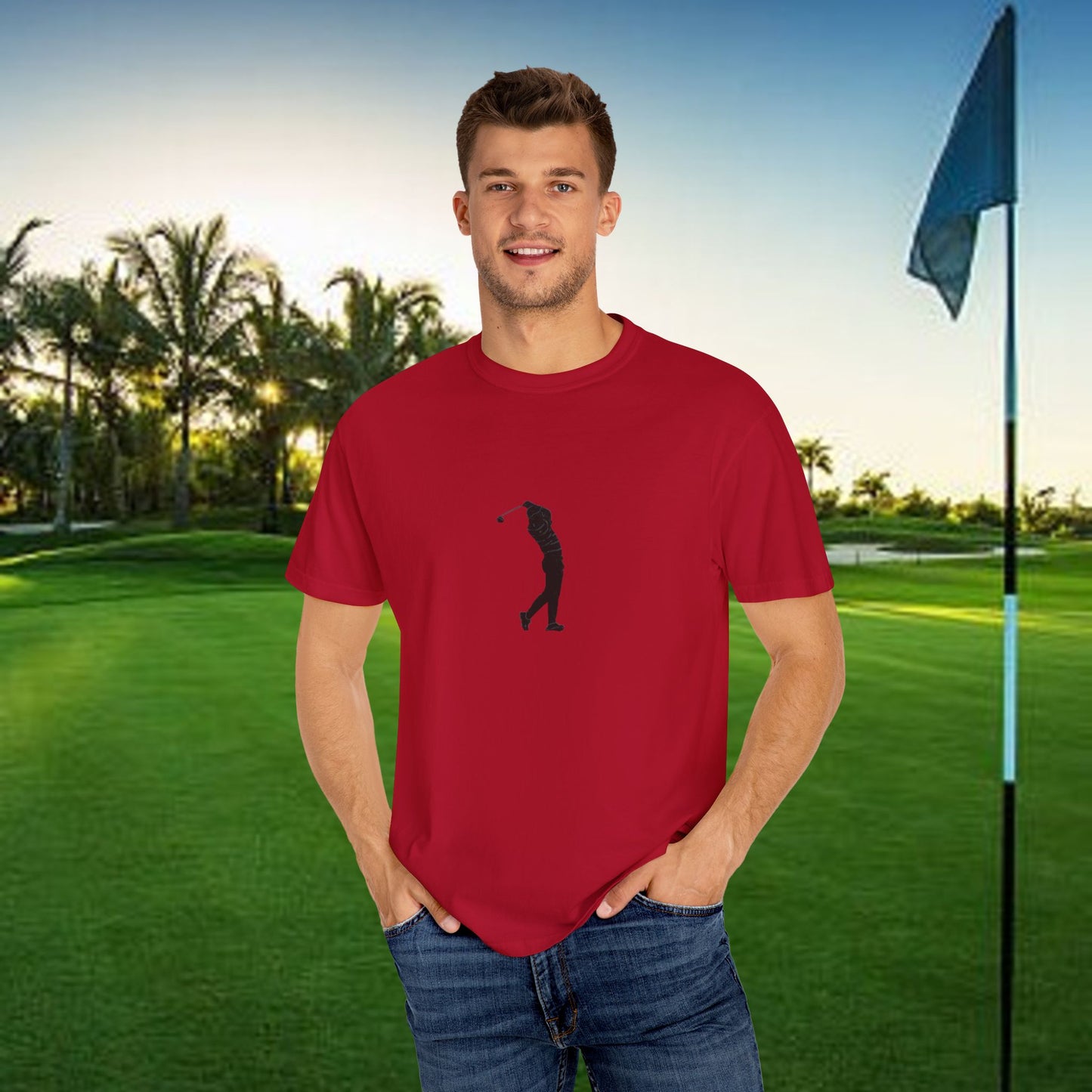 Golf Lover's Unisex Garment-Dyed T-Shirt - Perfect Gift for Golf Enthusiasts, Casual Wear, Sports Apparel, Father's Day, Birthday