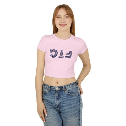 Upside Down FTG Stylish Women's Baby Tee - Trendy Crop Top, Casual Outfits, Birthday Gift, Bobcat Games, Everyday Essentials