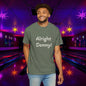 Vintage Garment-Dyed T‑Shirt — Minimal Retro Bowling Vibe, Lebowski Reference, Alright Donny