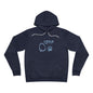 Maine Outline Hoodie with Script "Orono" - Cozy Pullover for Sports Fans and Students