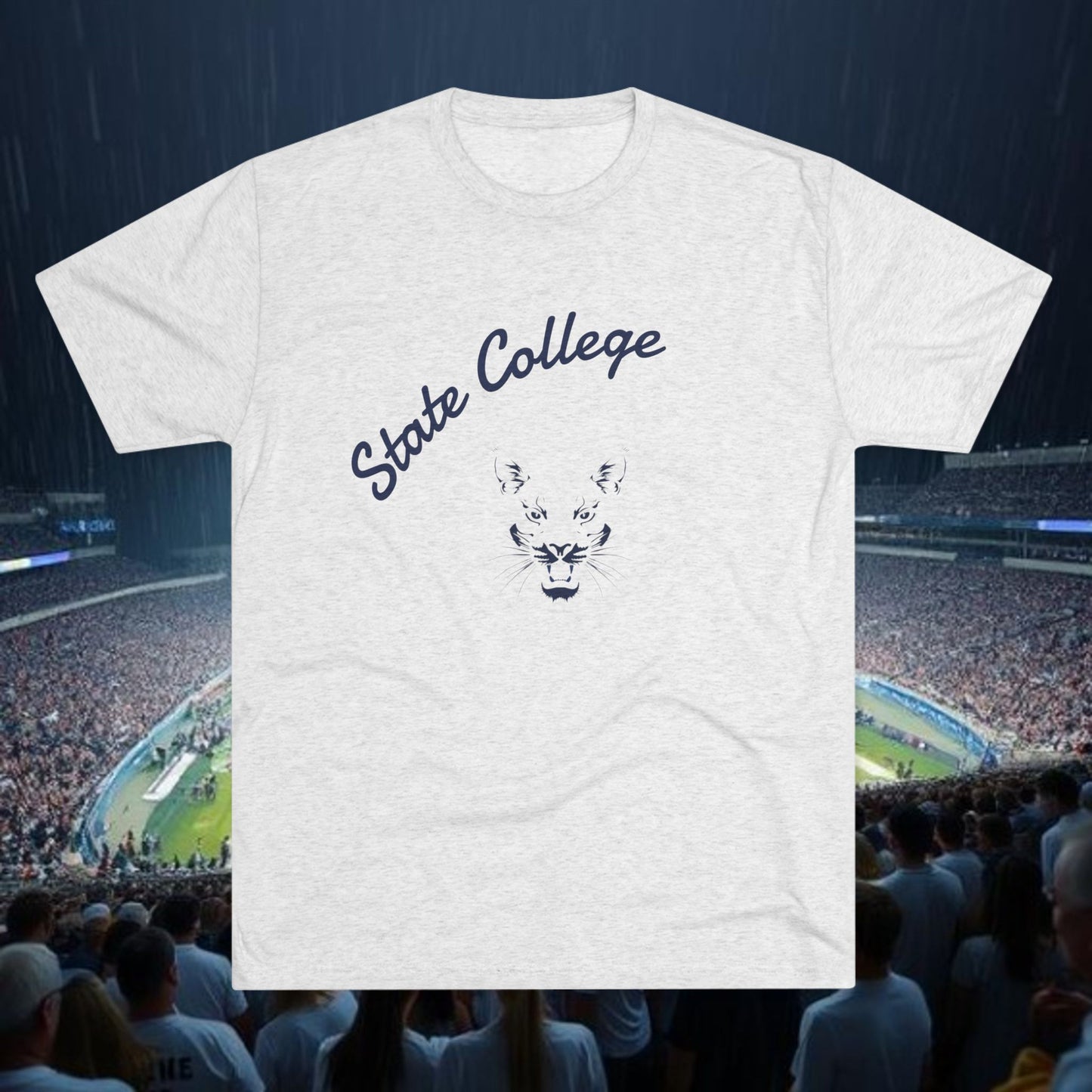 State College T-Shirt, Soft-Style Tri-Blend for Ultra Comfort, Perfect for Gameday and Tailgates