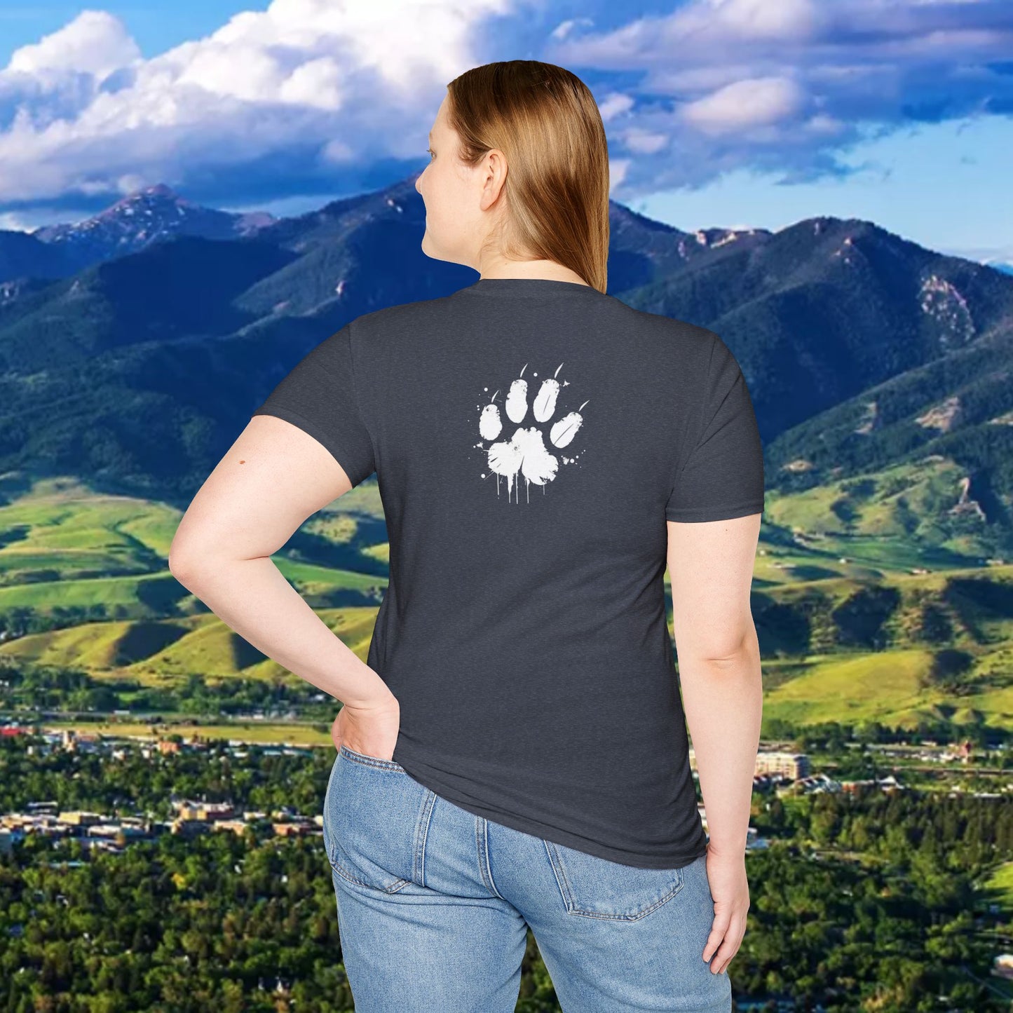 Upside Down FTG Unisex Softstyle T-Shirt - Trendy Fashion Tee, Everyday Comfort, Gift for Bobcat Fans, Gameday Wear, Relaxed Style