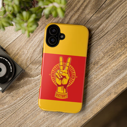 Victory Inspired Symbol Phone Case, Tough Phone Cover, Gift for Empowerment, Inspirational Tech Accessory, Unique Phone Protection