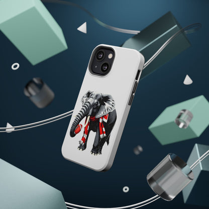 Vibrant Elephant Tough Cases - Unique Phone Case, Wildlife Lover Gift, Sports Team Accessory, Trendy Phone Cover, Fun Animal Design