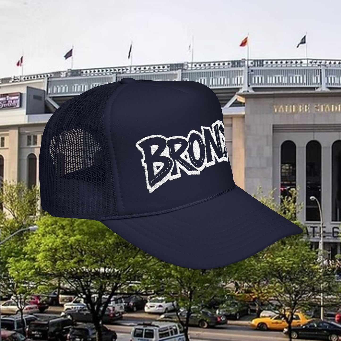 Bronx Embroidered Foam Trucker Hat | Urban Fashion, Outdoor Adventures, Baseball Cap, Gift for Him, Cool Streetwear