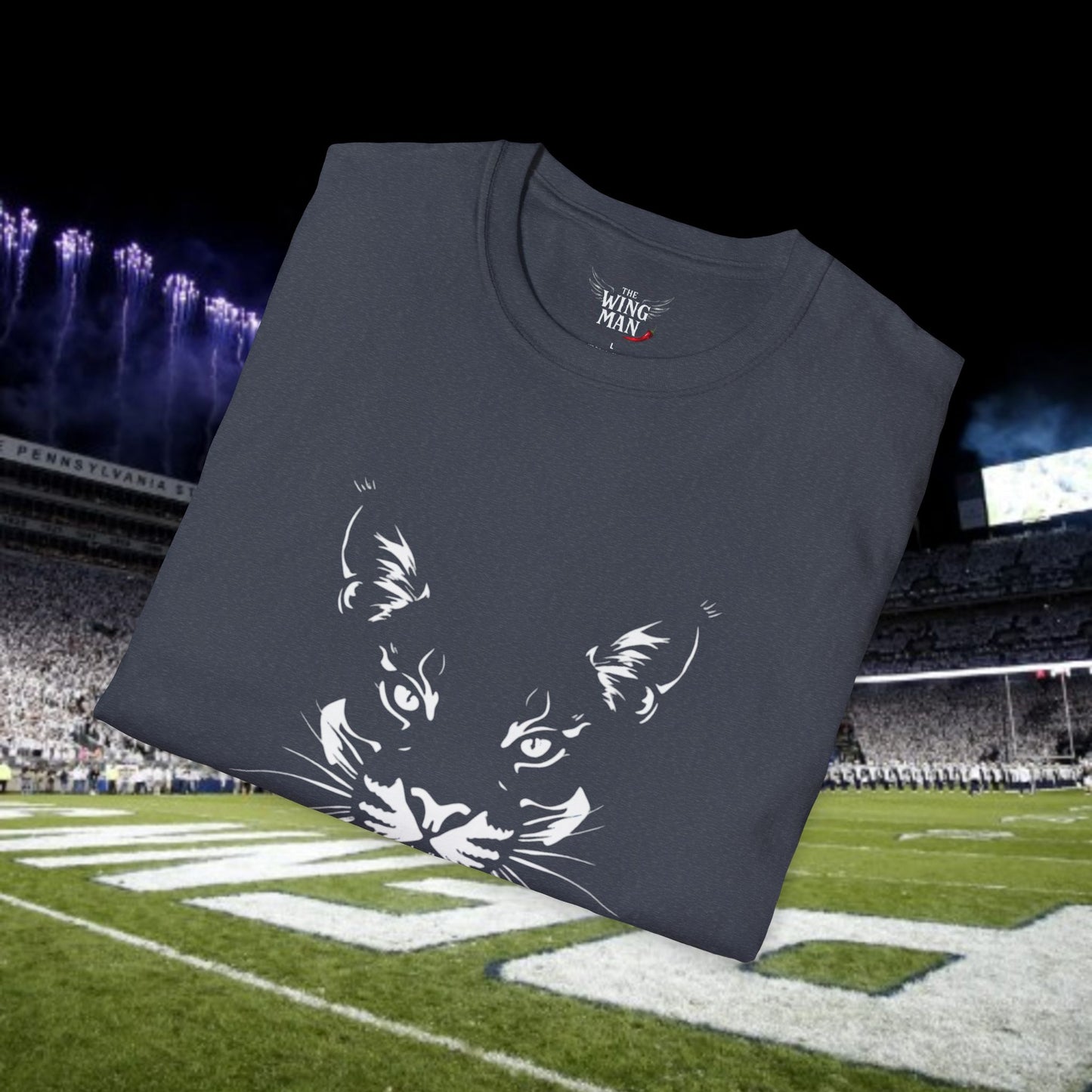 Fierce Silhouette Graphic T-Shirt, Unisex Tee, Gameday Shirt, Casual Wear, College Fashion, Gift for White Out Game
