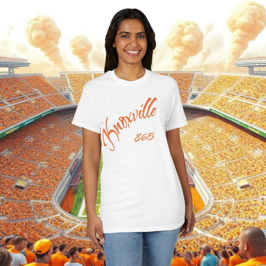 Knoxville 865 Vintage Script T-Shirt, Super Soft T-Shirt