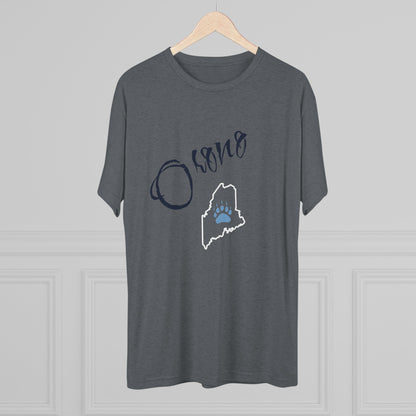 Osorno Paw Print T-Shirt – Minimal Script Graphic Tee for Sports Fans and Students