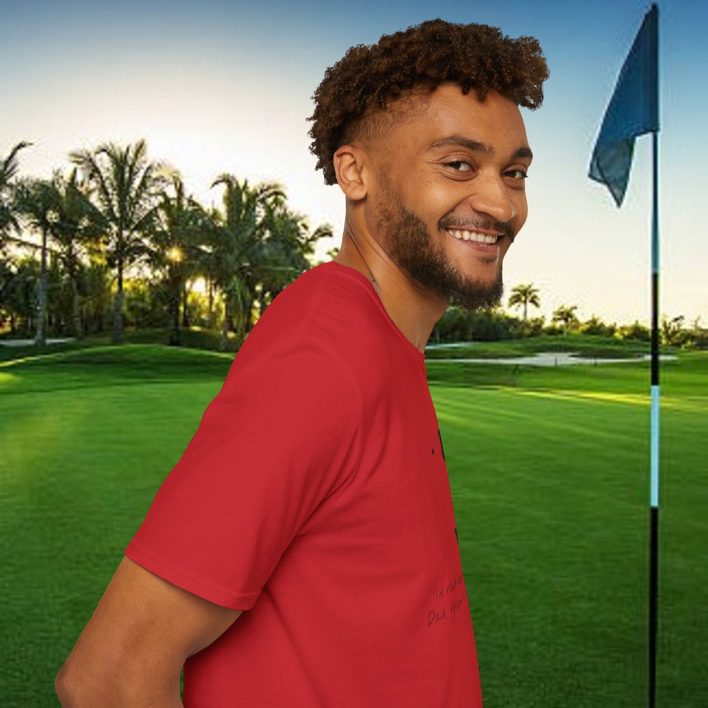 Golf-Inspired Unisex T-Shirt, Perfect Gift for Dad, Father's Day Present, Sporty Style Tee, Casual Wear, Golf Lover Apparel