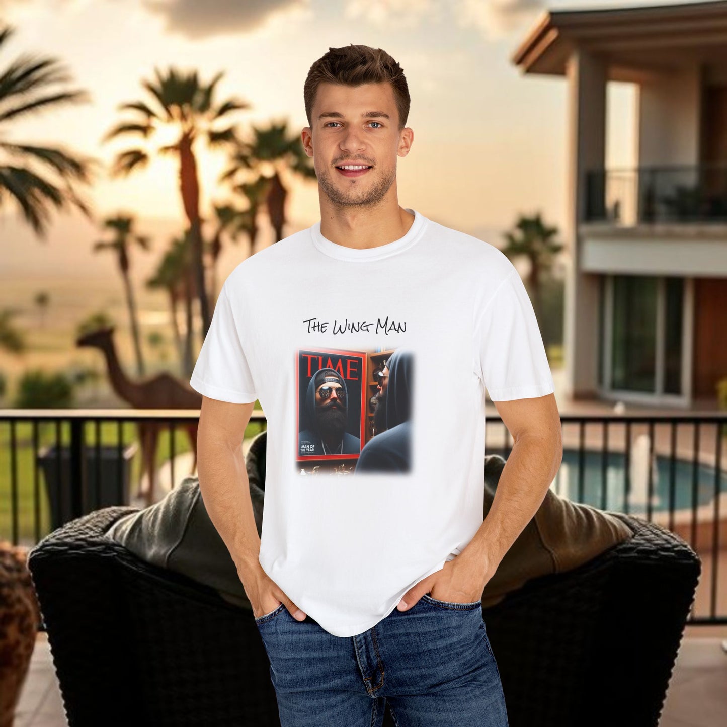 Wing Man of the Year Graphic T-Shirt with 'The Wing Man' Design, Casual Tee for Everyday Wear, Unique Gift for Friends, Hipster Apparel, Fun Summer Outfit