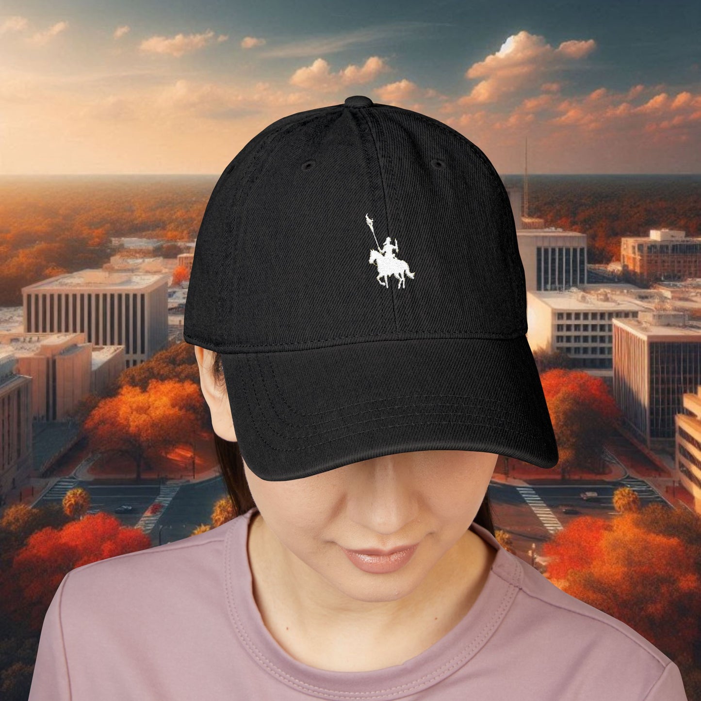 Stylish Embroidered Denim Hat | Casual Cap for Sports Fans, Outdoor Adventures, Gift for Him, Hat for Fans