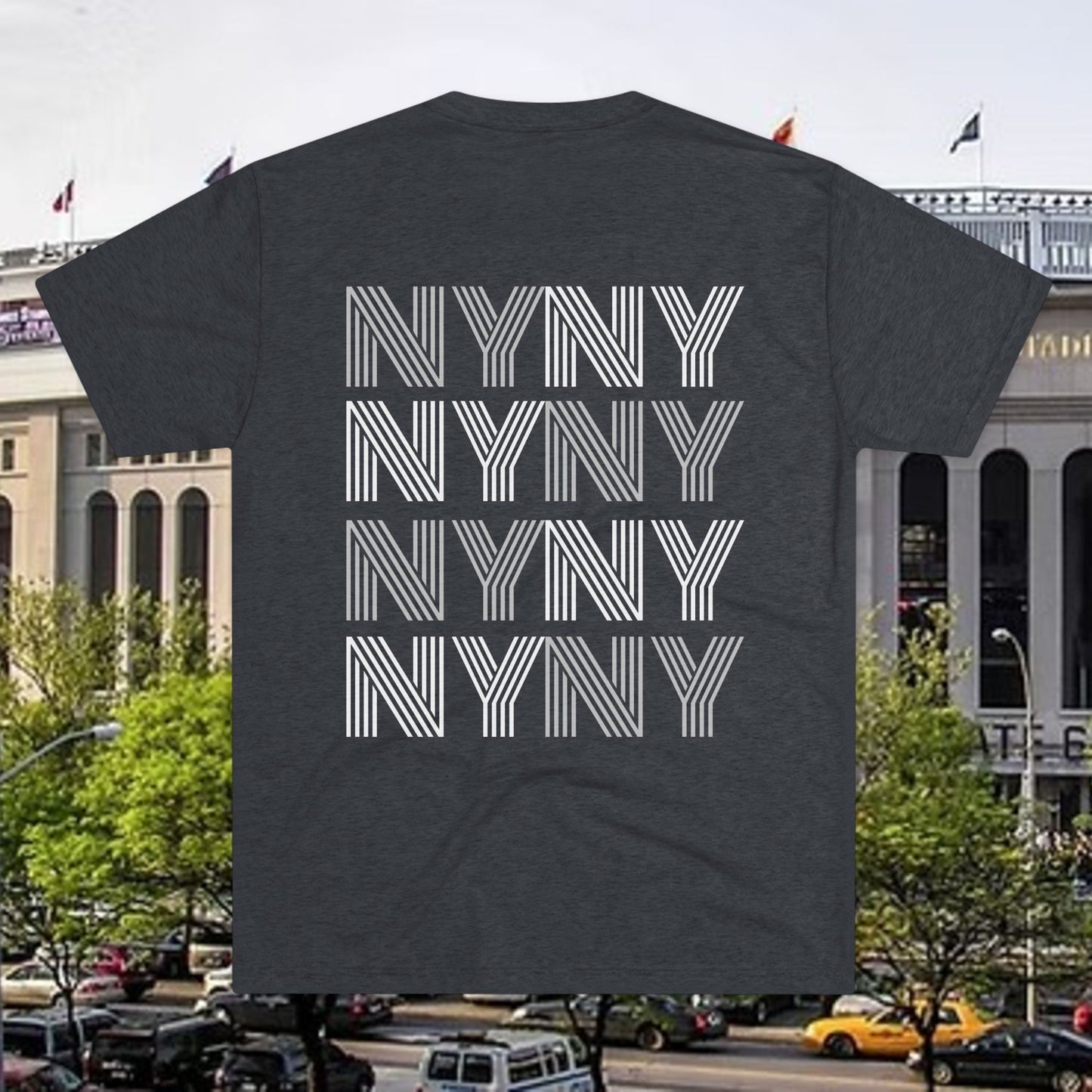 New York Script & NYNY Graphic Tee, Tri-Blend T-Shirt, Super Soft