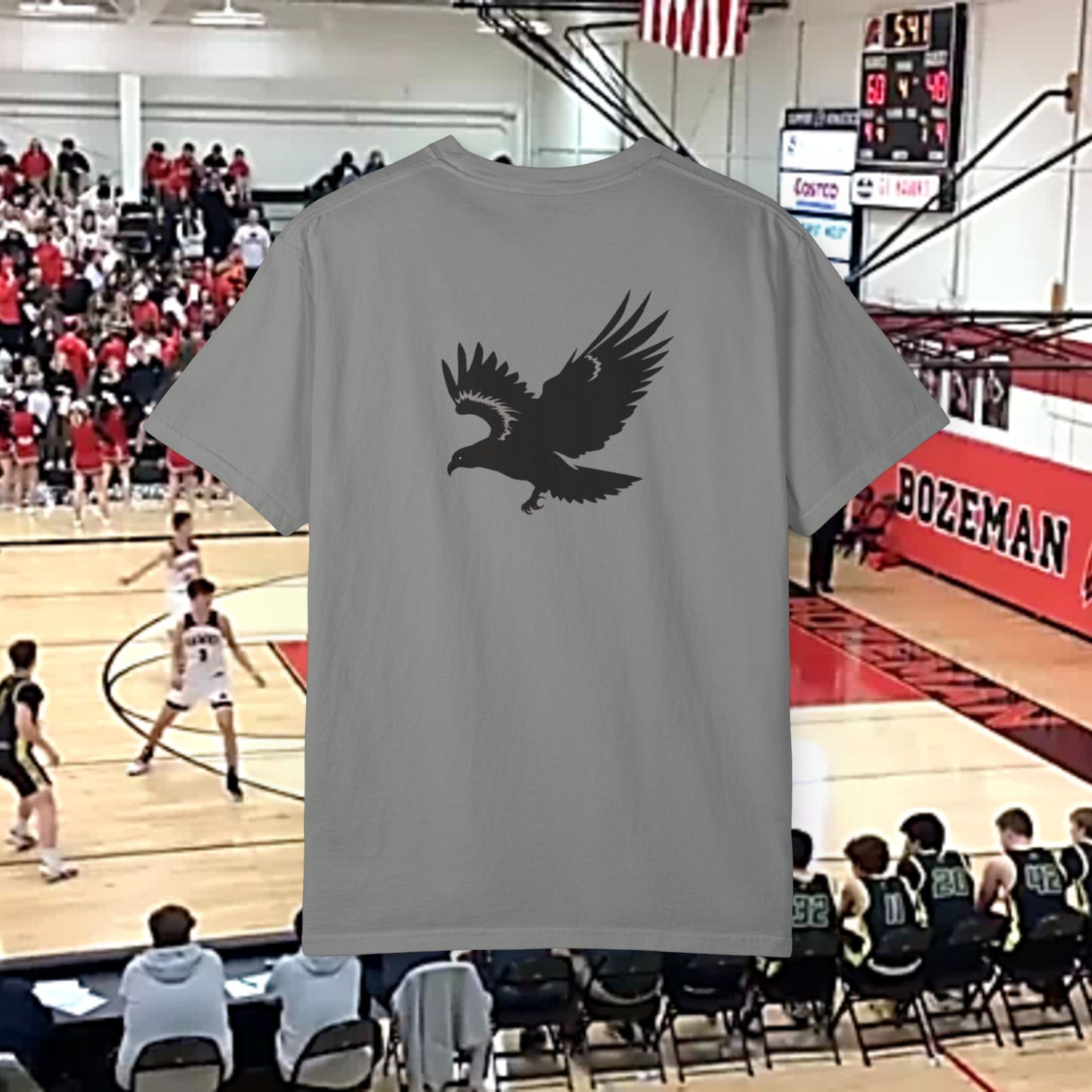 Hawk Unisex Garment-Dyed T-shirt | Sporty Style, Team Spirit, Casual Wear, Gift for Fans, Everyday Comfort