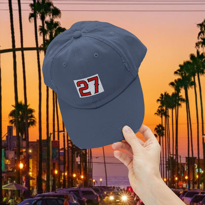 #27 Vintage Distressed Cap, Casual Hat, Everyday Wear, Sports Enthusiast Gift, LA Fans, Baseball Fans
