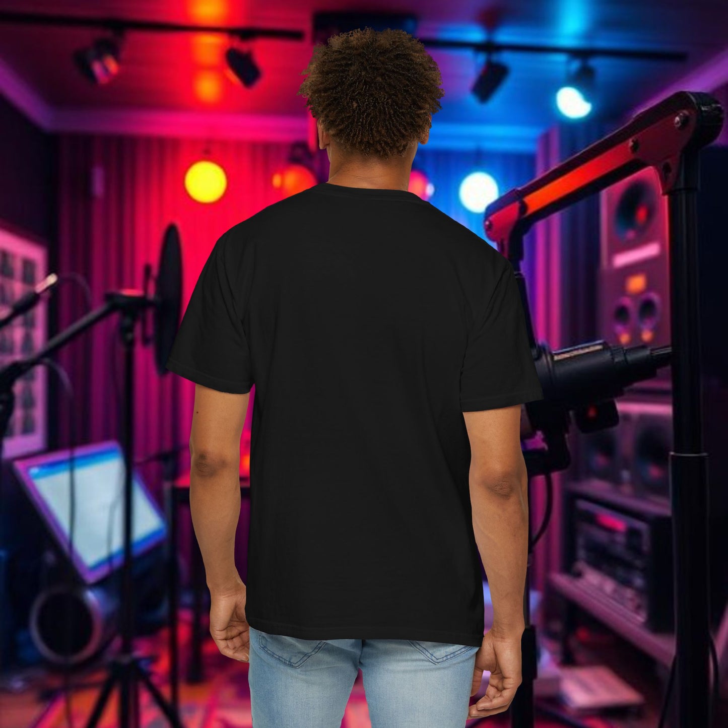 Vibrant DJ Unisex T-Shirt, Music Lover Tee, Festival Apparel, Gift for Musicians, Neon Graphic Shirt, Stylish Streetwear