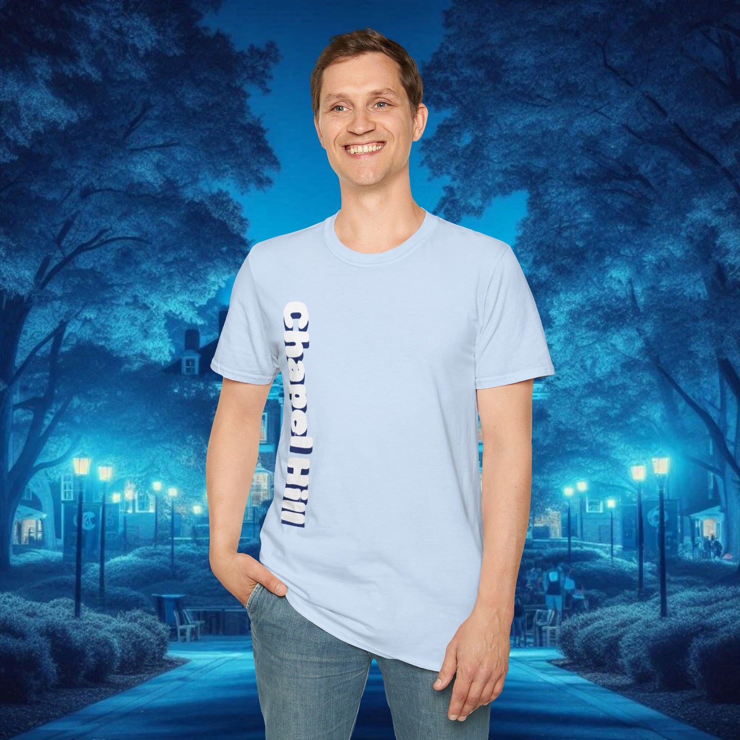 Chapel Hill 23 Unisex Softstyle T-Shirt - Casual Fan Tee, Sportswear, College Apparel, Gift for Graduates, Game Day Shirt