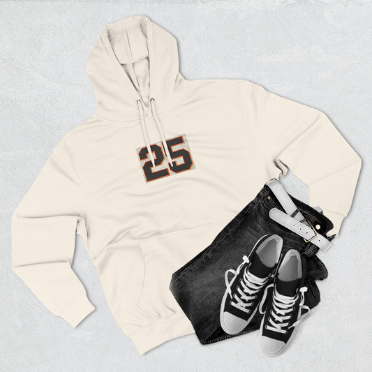 Giants Fans Fleece Hoodie with Number 25 Design - Perfect for Sports Fans, Everyday Wear, Gym, Giants Games
