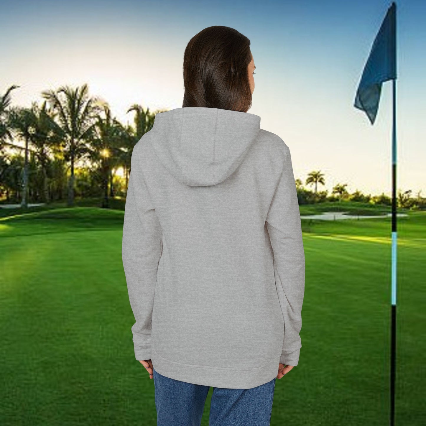 Unisex Fleece Hoodie with 'Rain Dog!' Design | Cozy Sweatshirt for Golf Lovers, Casual Layer, Gift Idea, Everyday Wear