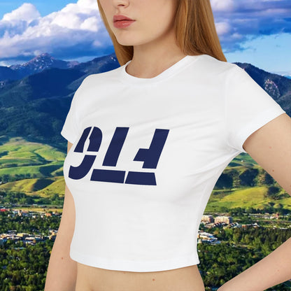 Upside Down FTG Stylish Women's Baby Tee - Trendy Crop Top, Casual Outfits, Birthday Gift, Bobcat Games, Everyday Essentials