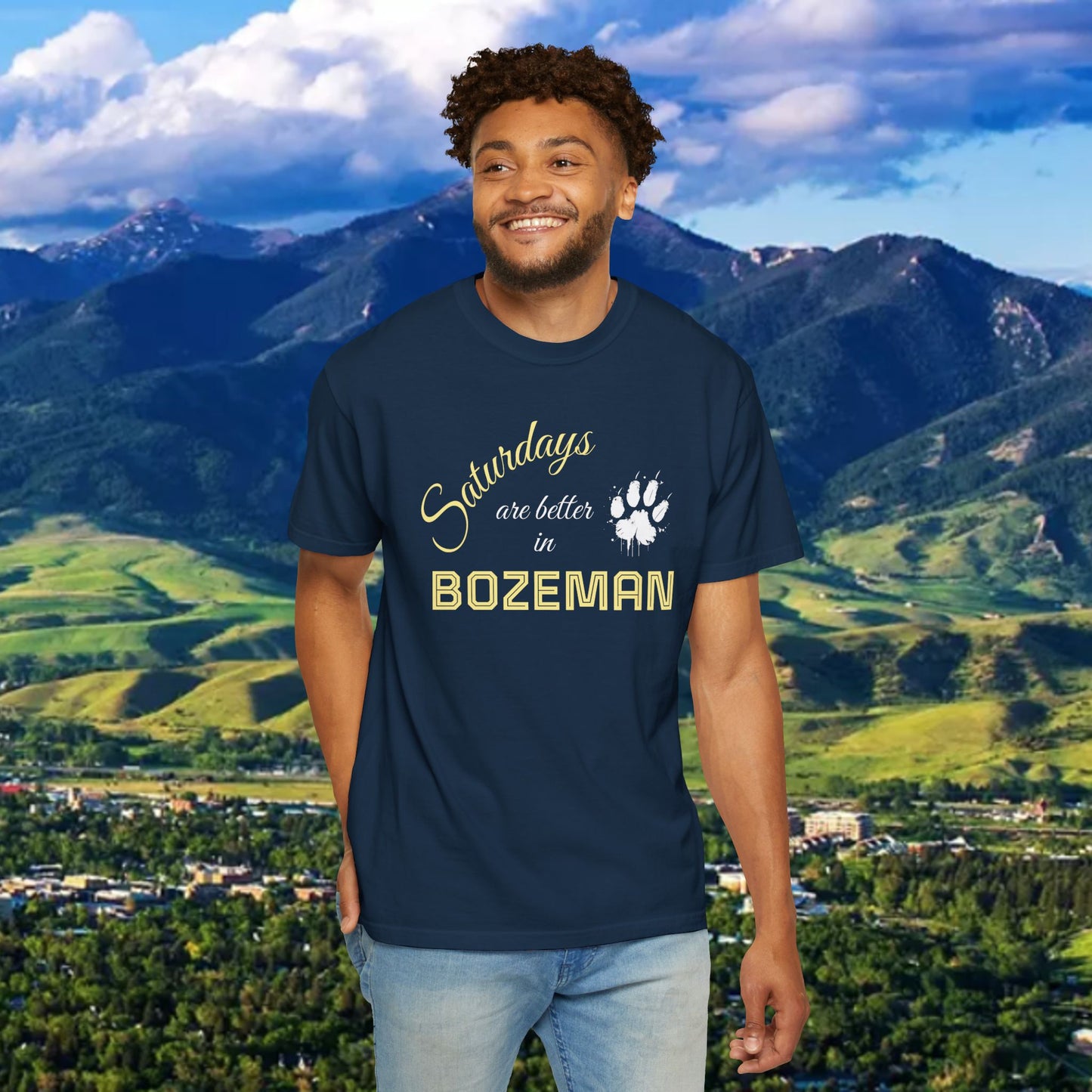 Bozeman Saturday T-shirt, Unisex Casual Tee, Weekend Vibes Shirt, Bozeman Gift, Summer Outing Apparel