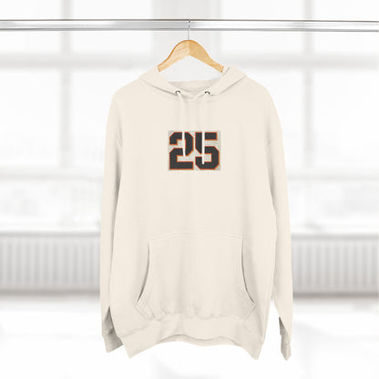 Giants Fans Fleece Hoodie with Number 25 Design - Perfect for Sports Fans, Everyday Wear, Gym, Giants Games