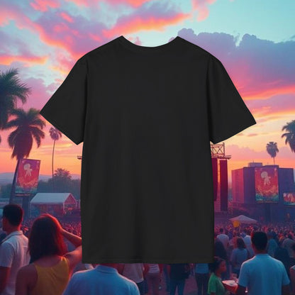 Colorful Acoustic Guitar T-Shirt, Music Lover's Tee, Festival Wear, Gift for Musicians, Vibrant Graphic Shirt