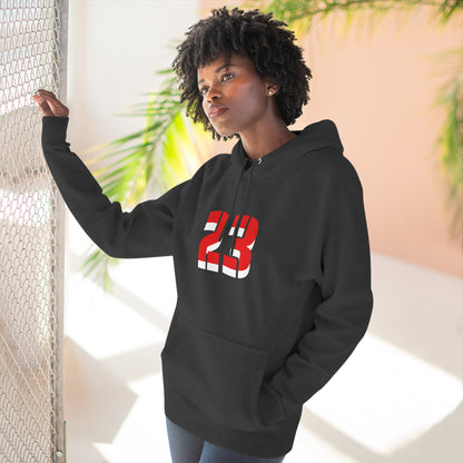 23 Fleece Hoodie, Stylish Sportswear for Game Day, Unisex Sweatshirt, Athletic Fashion, Cozy Hoodie, Perfect for Fans