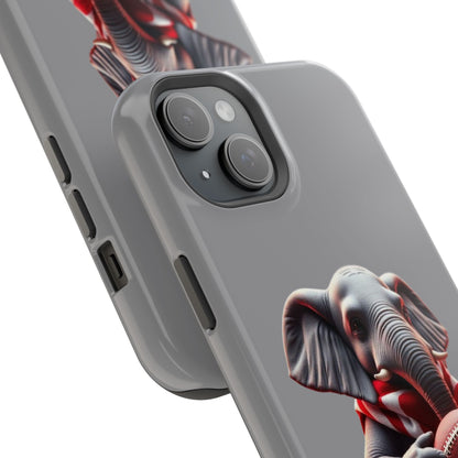 Elephant Football Case - Impact-Resistant Phone Cover, Unique Gift for Sports Lovers, Animal Case for Kids, Fun Accessories, Durable