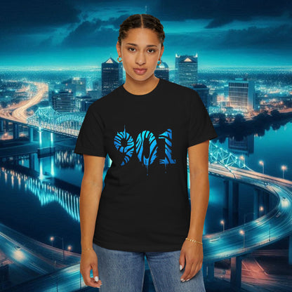 Memphis T-Shirt with 901 Design, Casual Graphic Tee, Unisex Wear, Trendy Apparel, Gift for Memphis Fans
