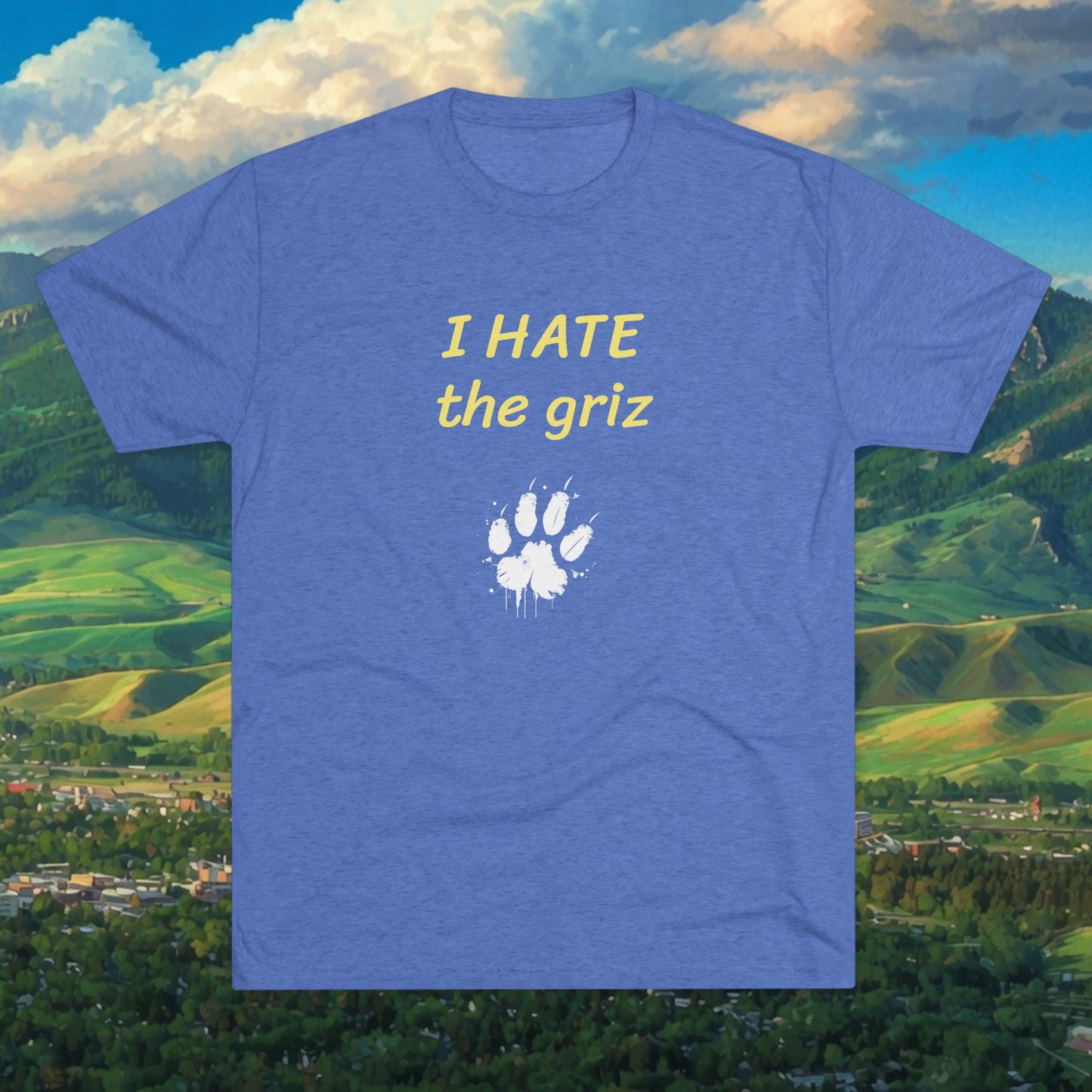 I HATE the griz T-Shirt — Anti-Griz Paw Graphic Tee