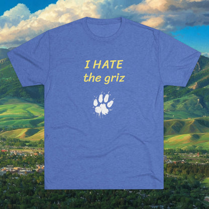 I HATE the griz T-Shirt — Anti-Griz Paw Graphic Tee