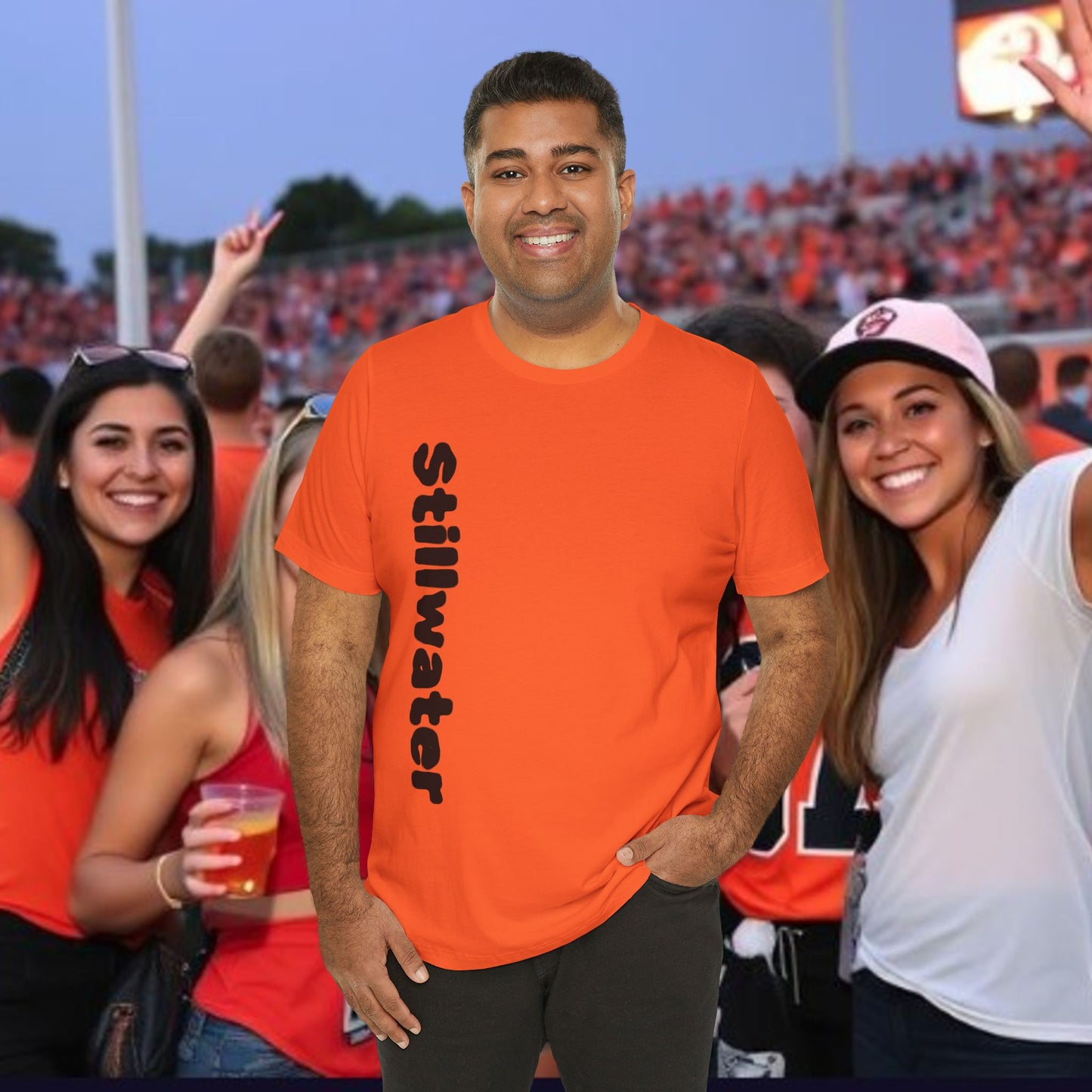 Stillwater Statement Tee, Unisex Short Sleeve Shirt, Casual Wear, College Gear, Festival Outfit, Unique Graphic Tee