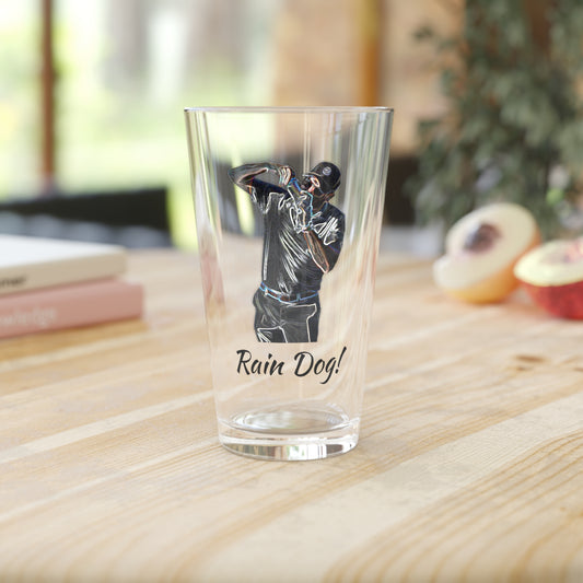 Rain Dog! Pint Glass - 16oz, Unique Drinking Glass, Fun Gift for Dog Lovers, Perfect for Celebrations, Customizable Drinkware