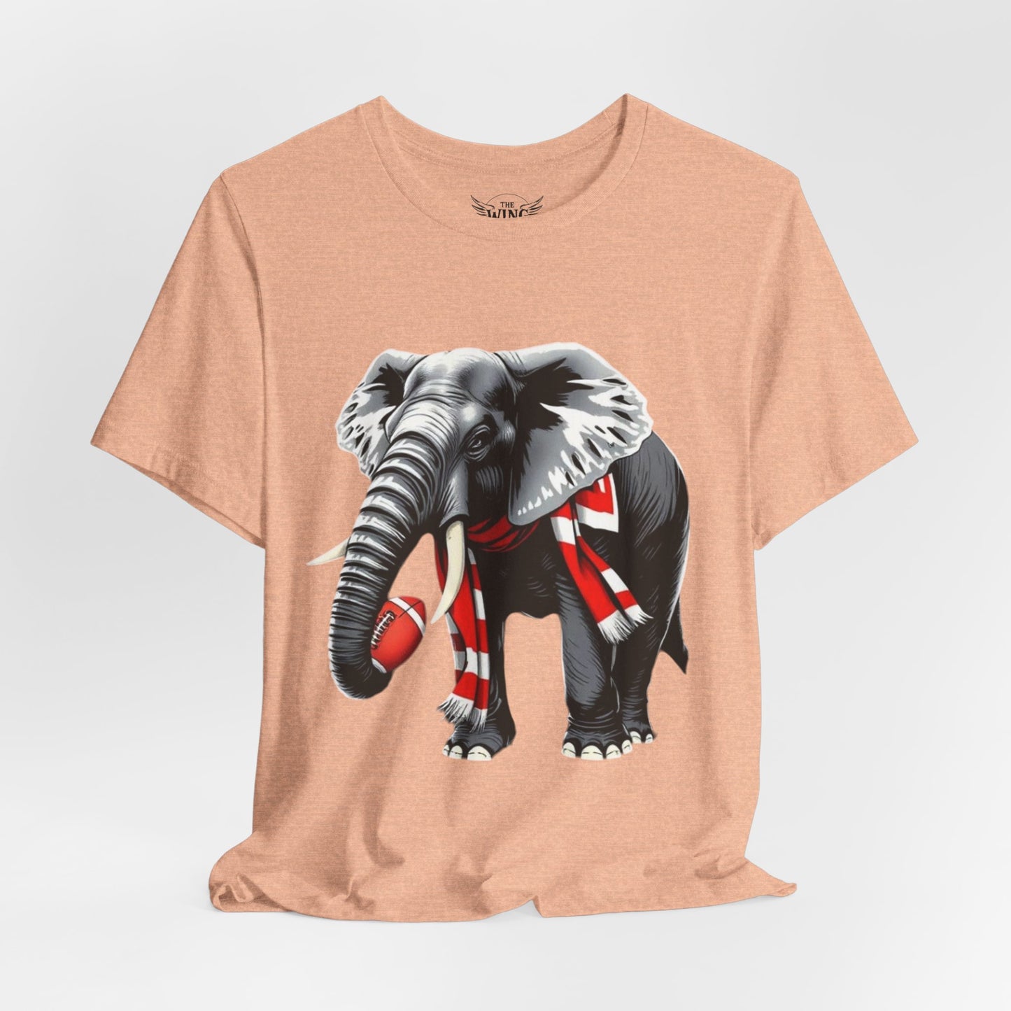 Elephant Graphic Tee — Cute Elephant Wearing Scarf T-Shirt