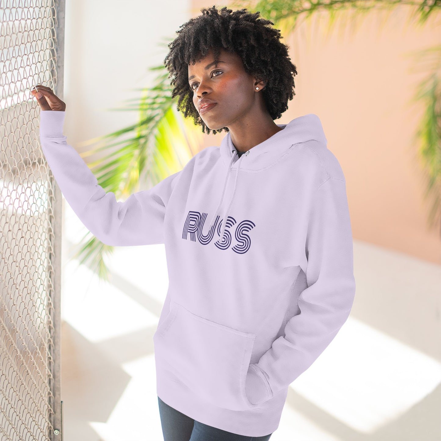 Russ Fleece Hoodie with RUSS Design, Perfect for Relaxation, Gifts, and Casual Outings, Urban Fashion, Rapper Hoodie